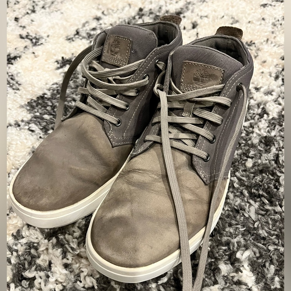 Timberland Men's Gray High-Top Sneakers